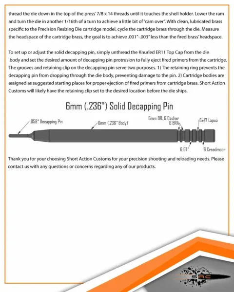 SAC Decapping Expander Mandrels - Image 2
