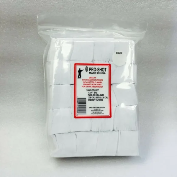 Pro-Shot - 1-3/4' Patches (1,000) - 7mm-.38 Cal. / 6mm Benchrest