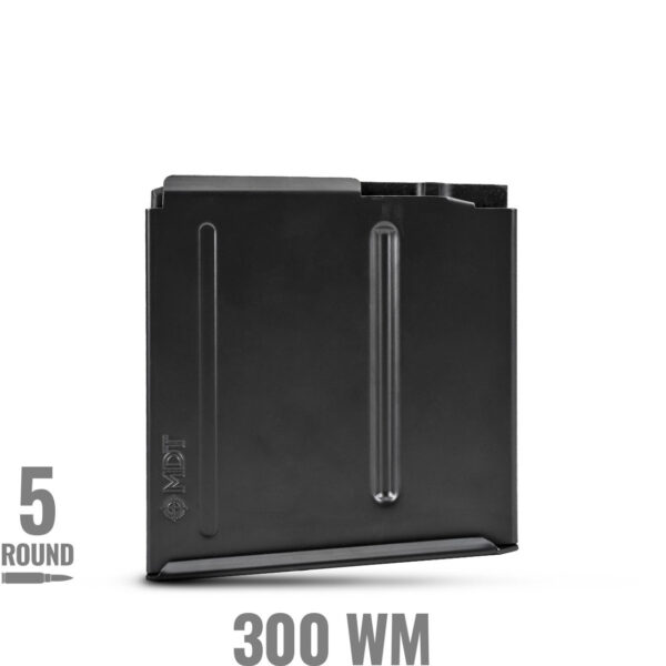 MDT Magazine - Metal, LA 3.740, 300WM, 5 Round, BLK (102088-BLK)