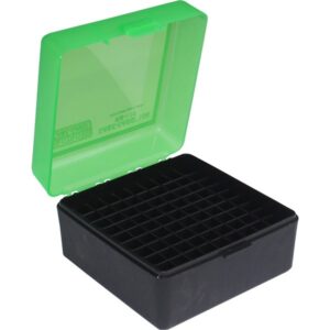 MTM Flip Top 100 Round Rifle Ammo Box 243, 7mm08, 308cal