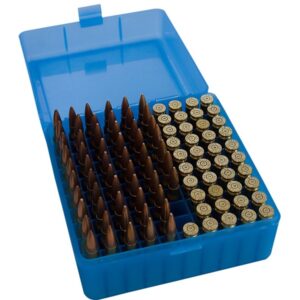 MTM Flip Top 100 Round Rifle Ammo Box 243, 7mm08, 308cal